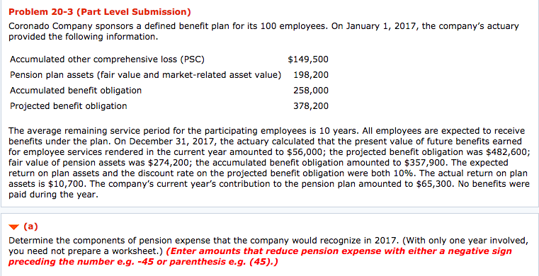 Having trouble figuring out the "Unexpected Loss" Problem 20-3 (Part Level