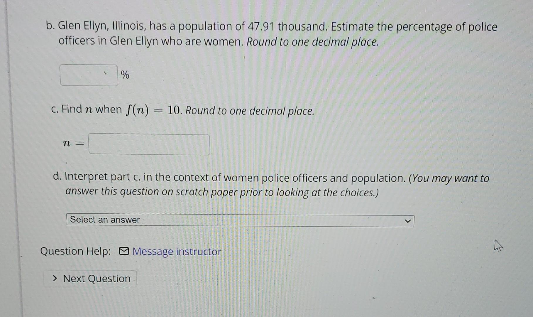 listed in the table for various city populations. City Population (in thousands)