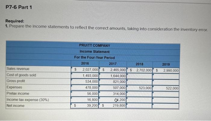 [The following information applles to the questions displayed below.] The income statement