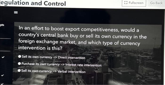 egulation and Control Fullscreen GO Back In an effort to boost export