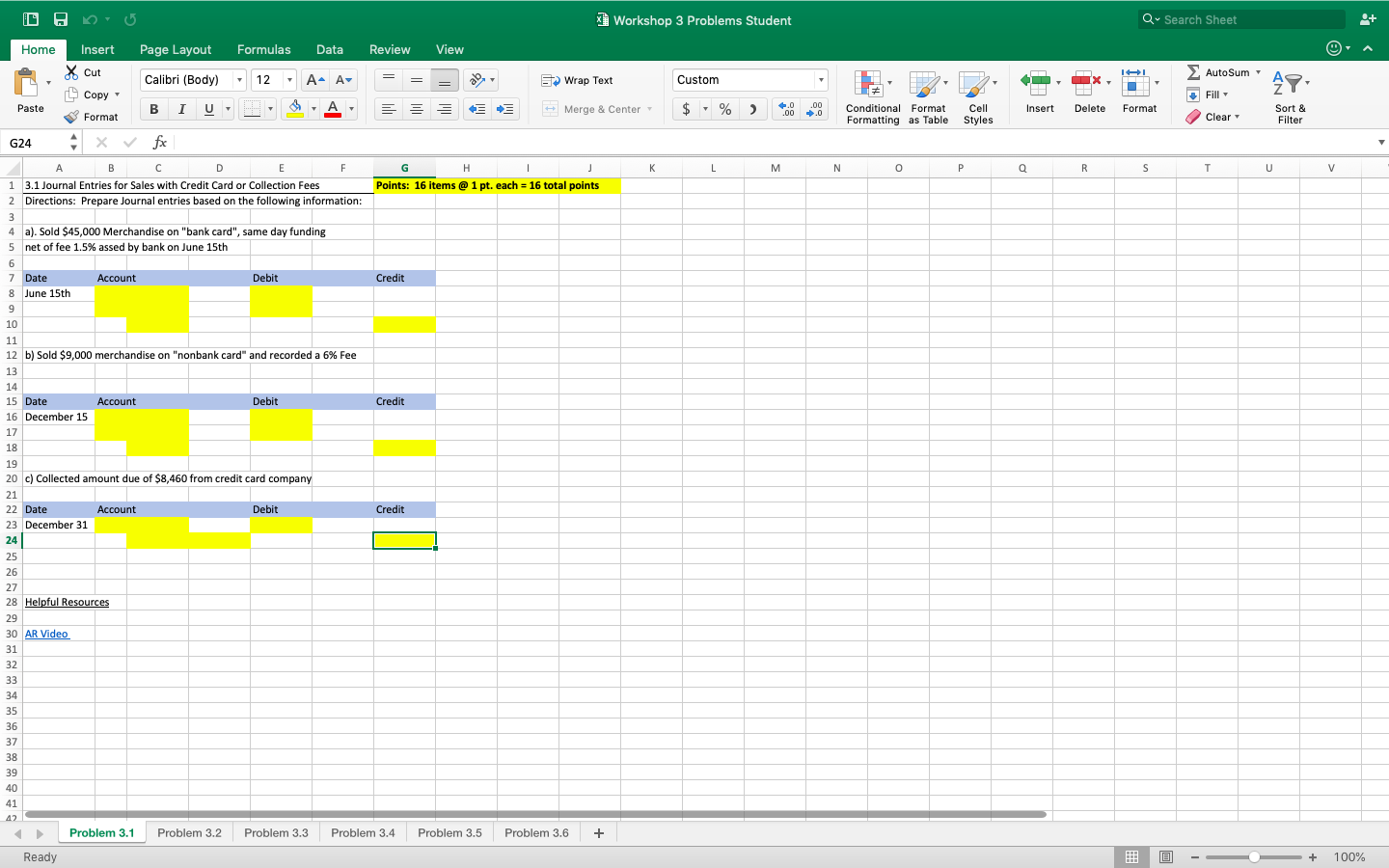 can anyone help?? Workshop 3 Problems Student Q Search Sheet AutoSum' .