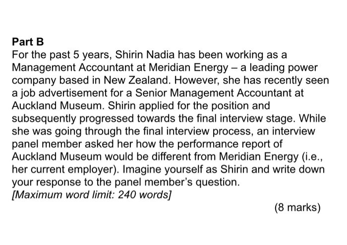 marks) Part A Softwood Limited, which has only one product, has provided