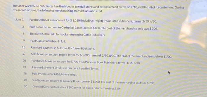 need help with the red boxes. June 24 3 6 Blossom Warehouse