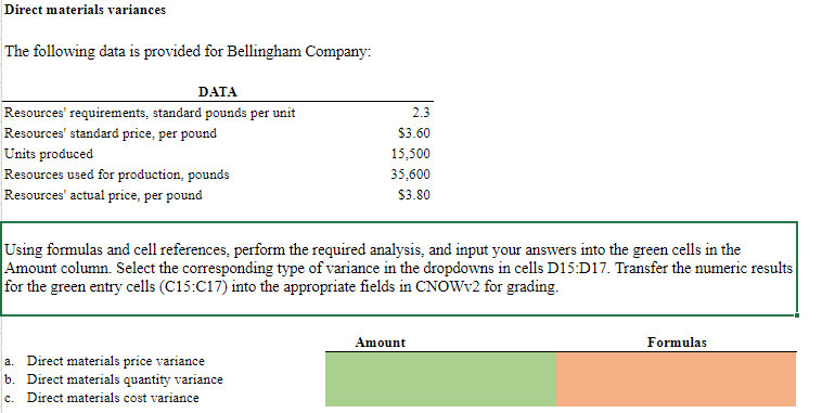 Open the spreadsheet, perform the required analysis, and input your answers in