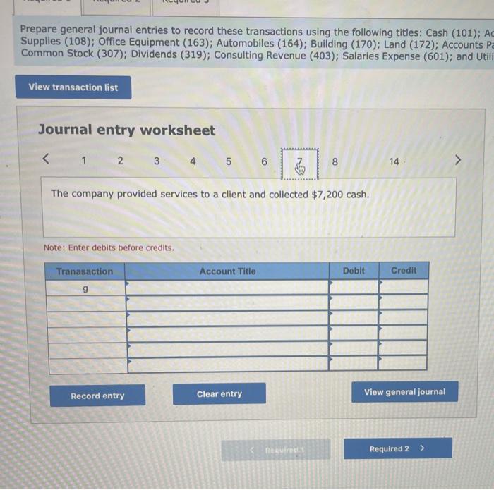 c. The company purchased $2,200 of office supplies on credit. d. Venedict