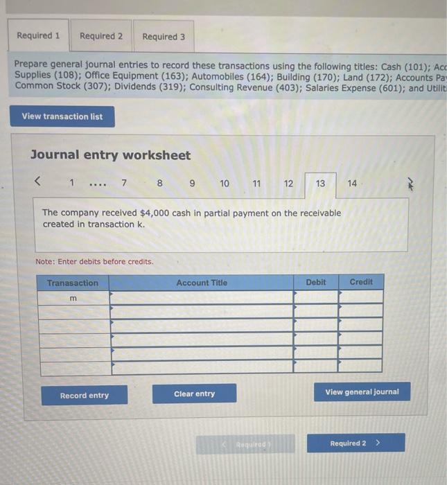 month's utilties. 1. The company paid \$2,200 cash to settle the account