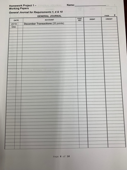 began operating in October 2019. Transactions for October and November 2019 have