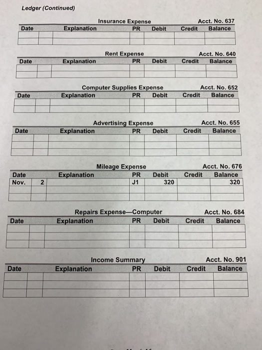 the company's computer. 110 Purchased $1,100 of computer supplies on credit from
