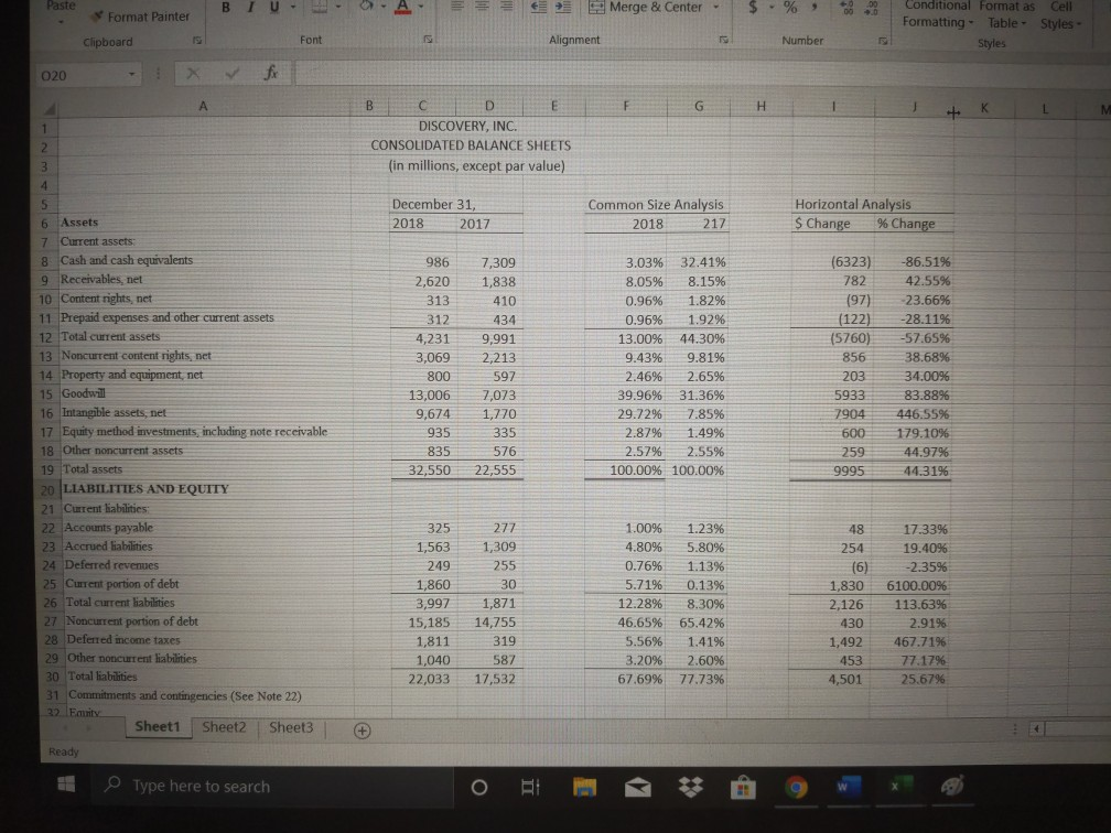 Question : 53. preform ratio analyst using the ratios. you should