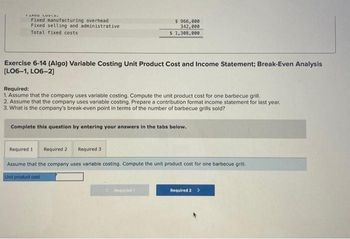 information applies to the questions displayed below] Chuck Wagon Grills, Incorporated, makes