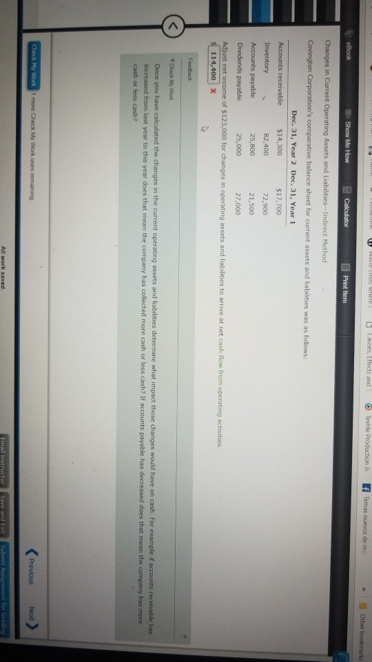 Other Print Item Changes in Current Operating Assets and Liabilities-Indirect Method
