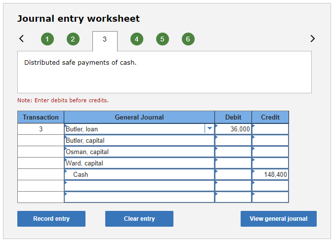 to the questions displayed below.] The partnership of Butler, Osman, and Ward