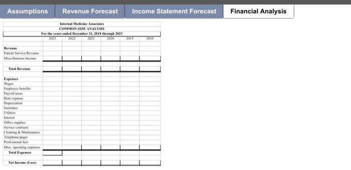 must link everything in your Excel cells to the Assumptions tab. Do