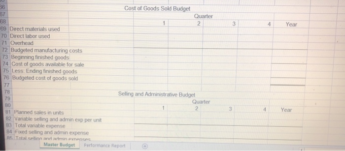 53 Note: depreciation in fixed overhead 55 Unit product cost for ending