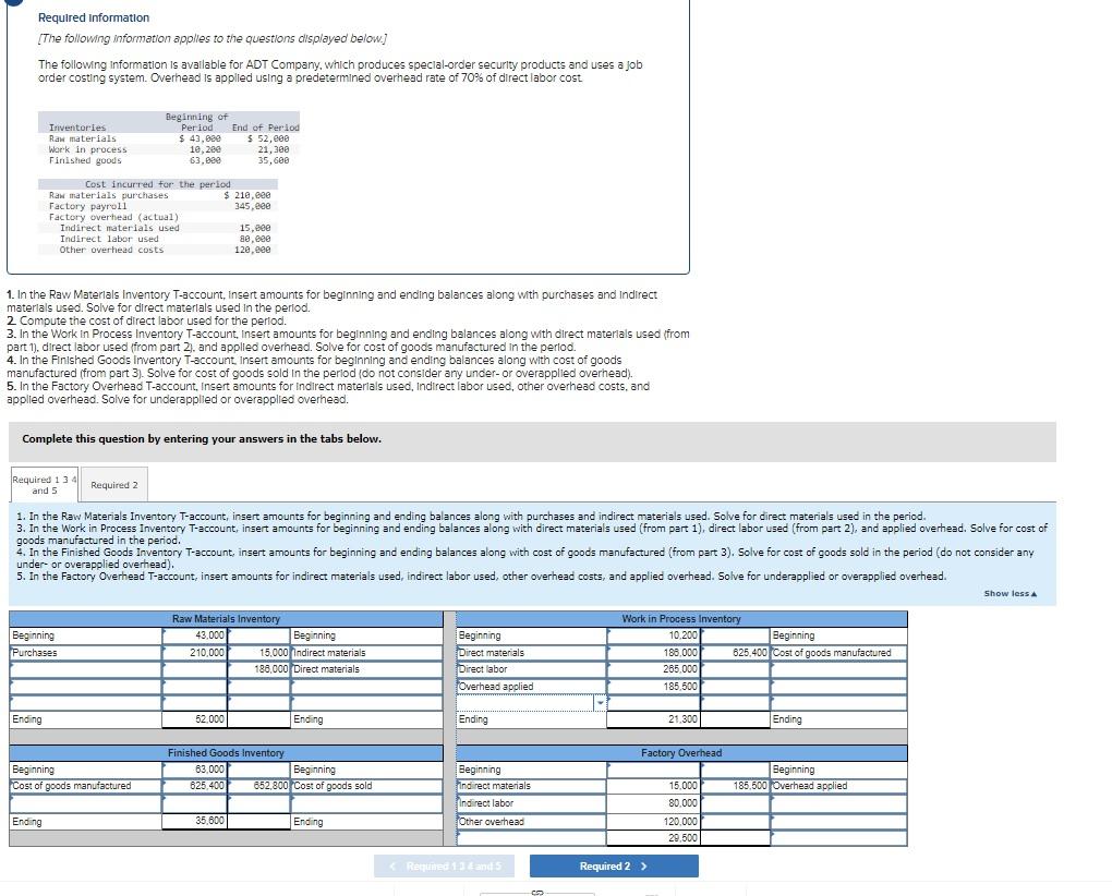 I'm missing something here. Please help. Thanks. Required Information [The following information