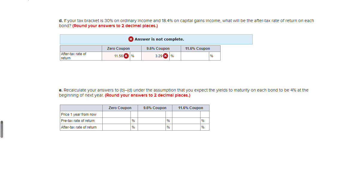 and E 5 Assume you have a 1-year Investment horizon and are