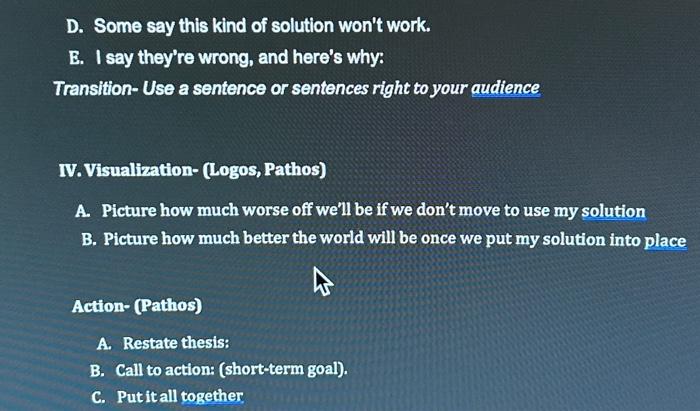 attached) To be submitted: Outline with works cited (minimum of 5 sources)