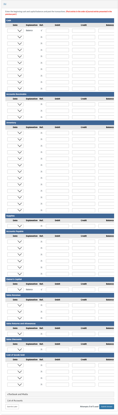 following merchandising transactions in the month of May. At the beginning of