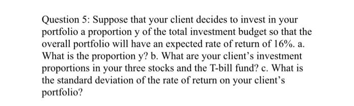 a risky portfolio with expected rate of return of 18% and standard