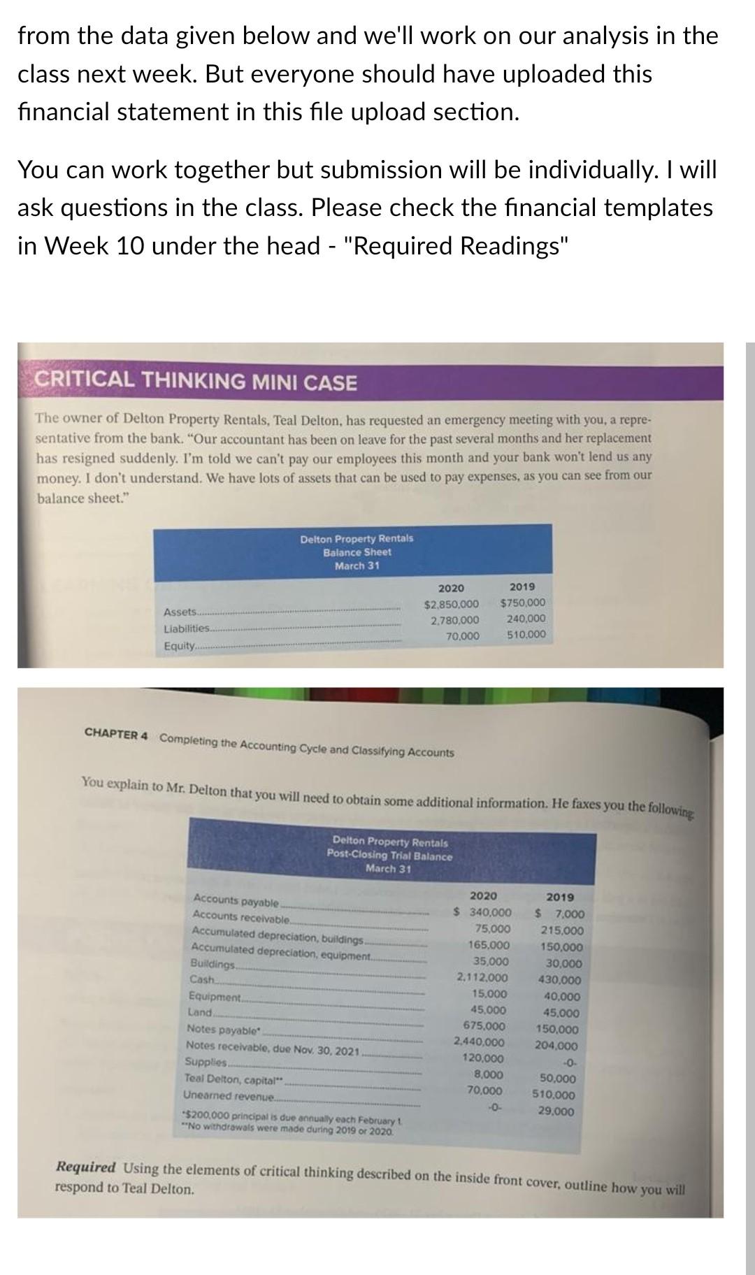 make income statement from the data given below and we'll work on