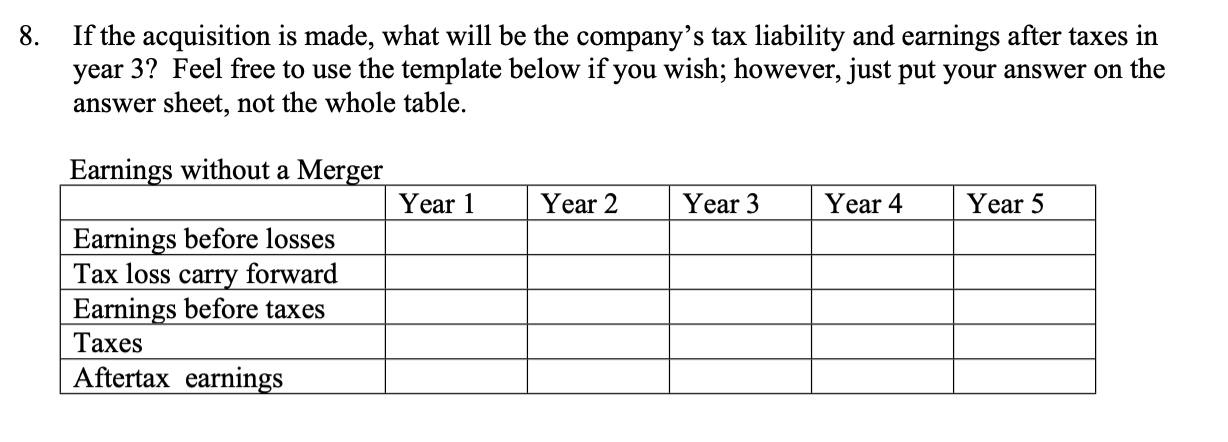  Use this information for the next two problems. Rech Company is