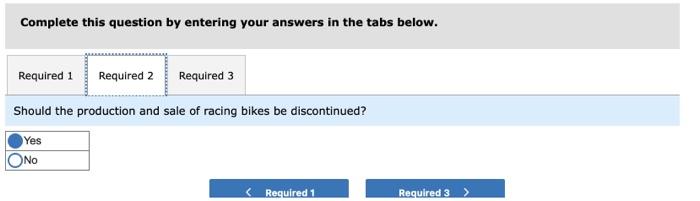 [LO11-2] The Regal Cycle Company manufactures three types of bicycles-a dirt bike,