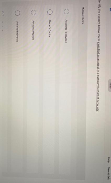 Withdrawals . Help Save & Multiple Choice Cash Accounts Payable Supplies Owner's