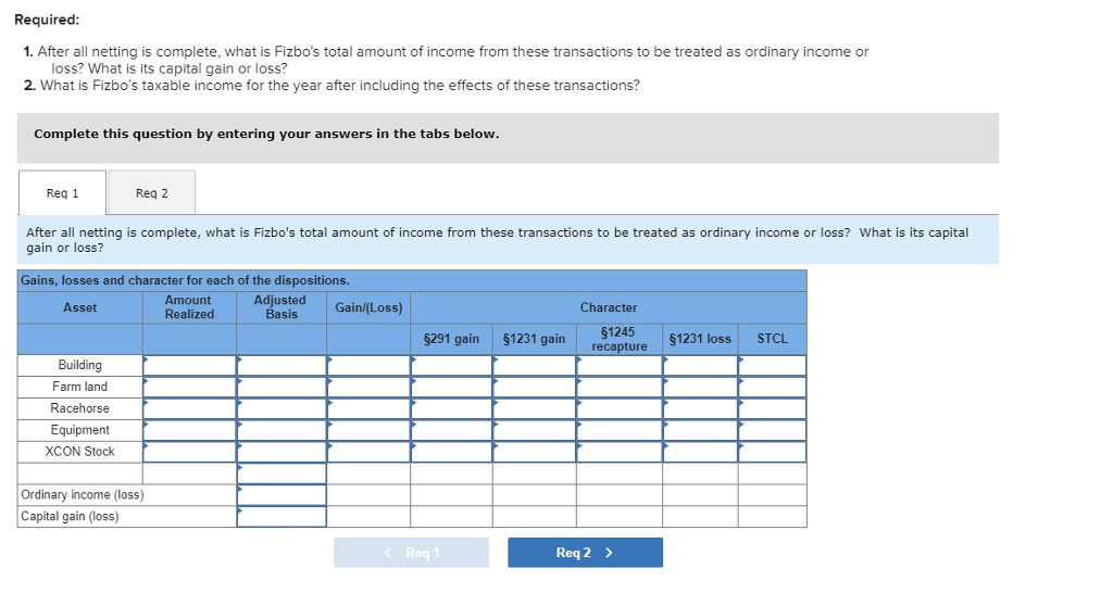 LO 11-5, LO 11-6) Fizbo Corporation is in the business of breeding