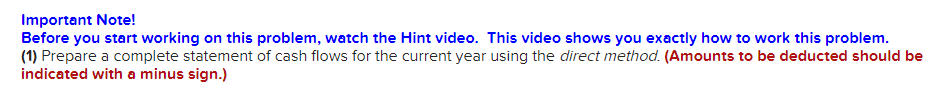Hint video. This video shows you exactly how to work this problem.