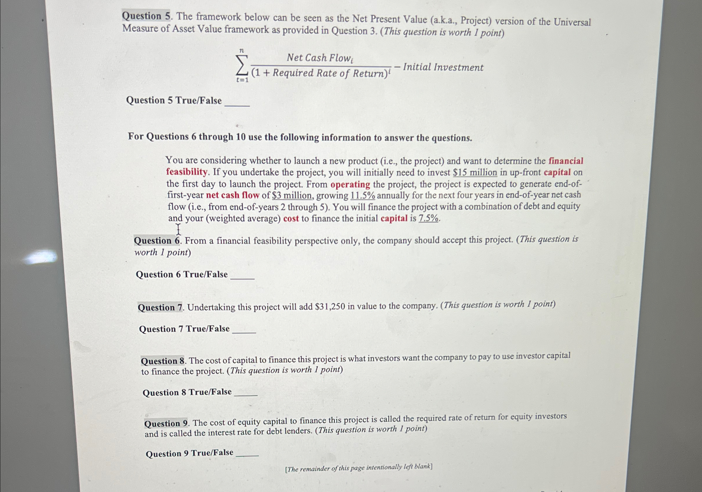  Question 5. The framework below can be seen as the Net