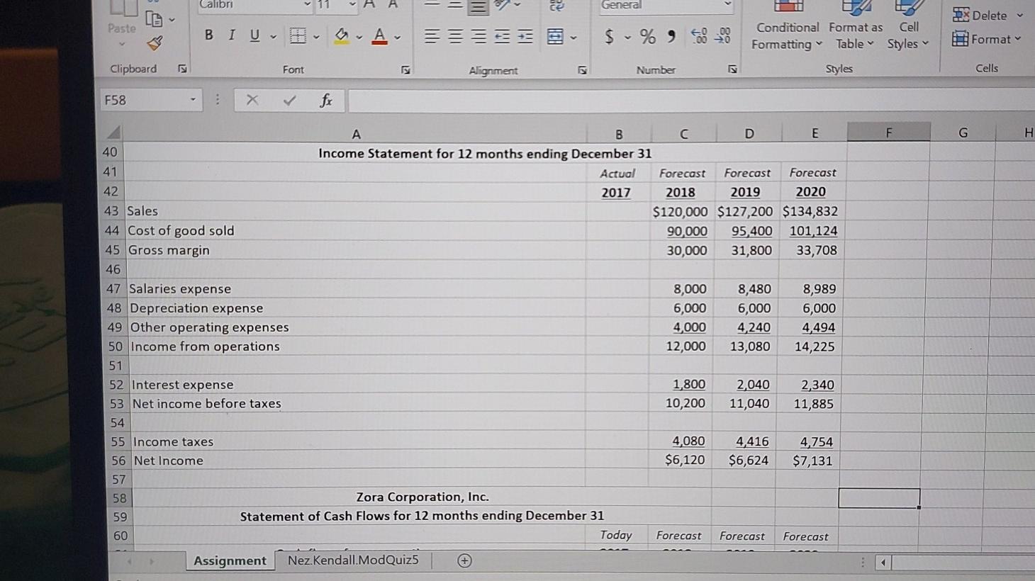 the company (your client). The valuation should be sent by email to