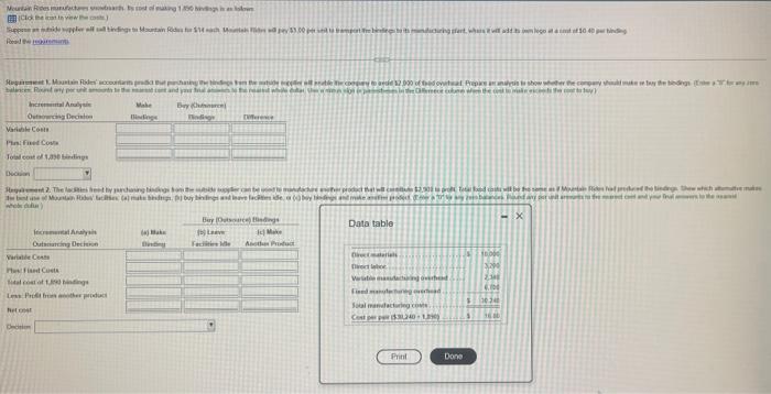  Data table Data table