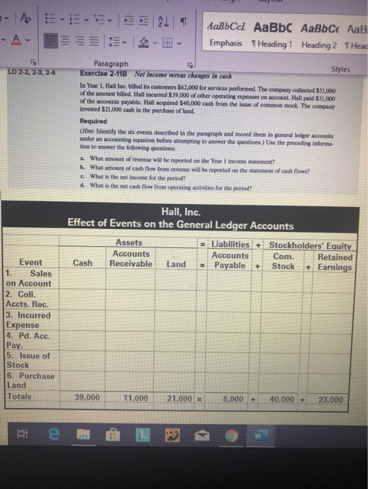 of accounts receivable and accounts payable transactions on financial statements The following