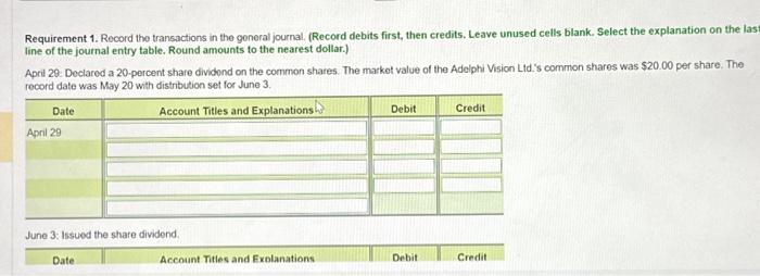 ) Requirement 3. Calculate earnings per share on December 31, 2023. Hint: