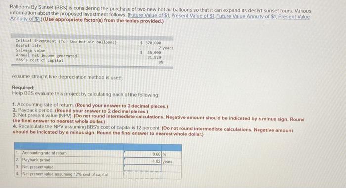 please help me answer # 3&4 of this problem Balloons By Sunset