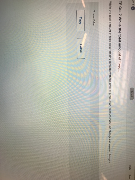  m 16 Help Save TF Qu. 7 While the total amou