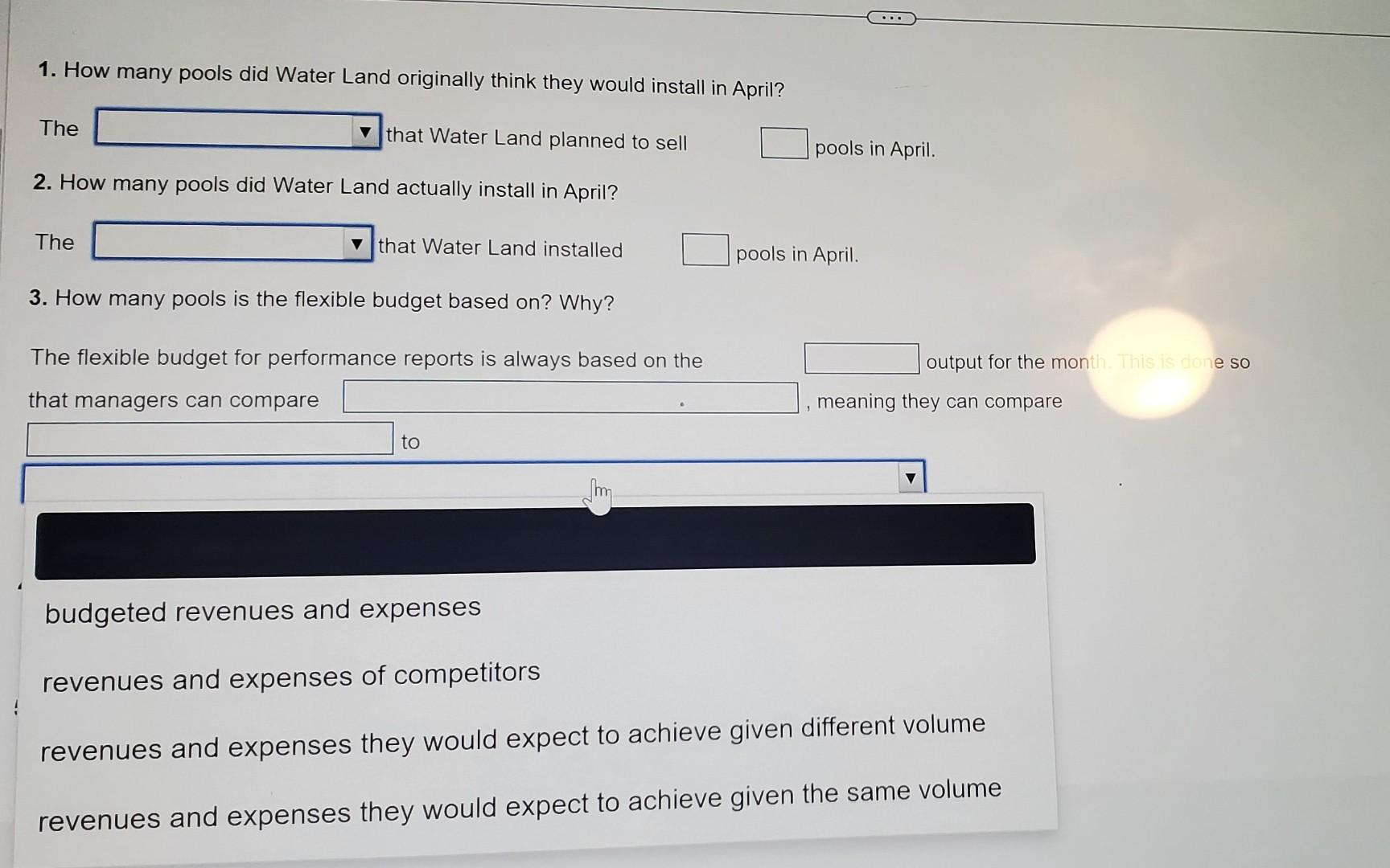 budget indicates sed on? Why? The fl is always based on the