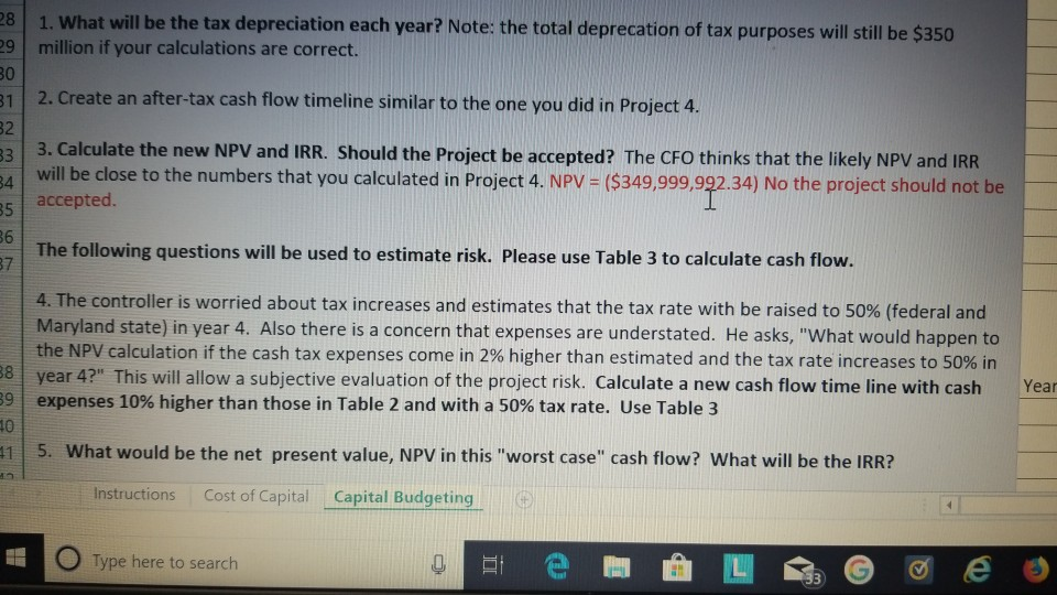 If the tables are not correct please assist. Please see project 4