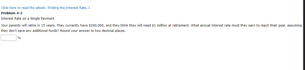 Click here to read the eBook: Finding the Interest Rate, I