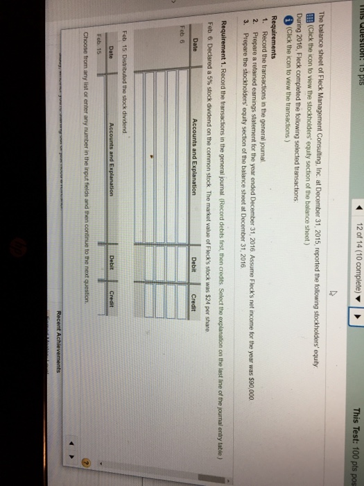  This Test: 100 pts pos E (Click the con to view