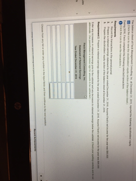net income for the year was $90,000 1. Record the transactions in