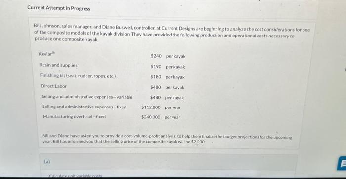  Calculate unit variable costs. Unit variable costs perunit eTextbook and Media