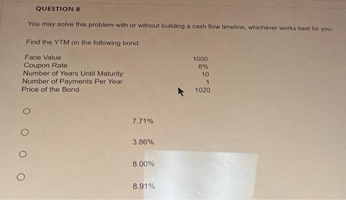 Please help me solve the following questios in excel format and provide