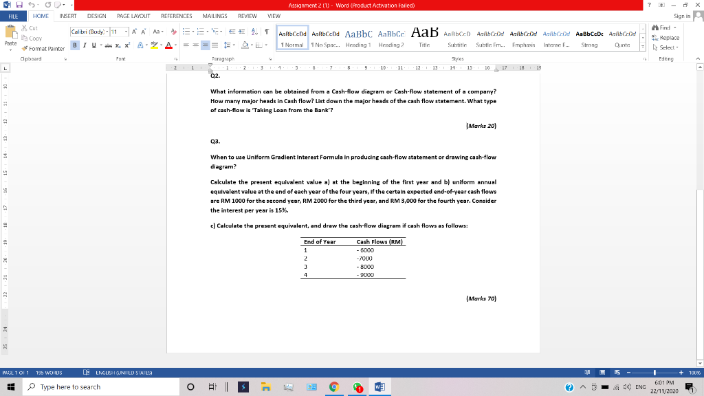  Assignment 2 (1) - Word (Product Activation Failed) 7 W50 FILE