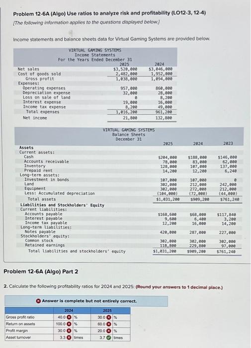 Exercise 12-4 (Algo) Part 1 Required: assets. (Amounts to be deducted should