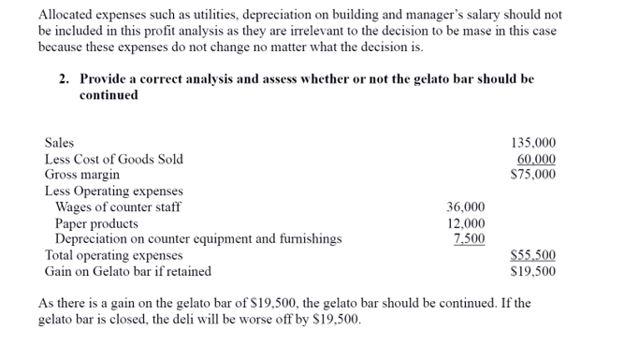 identification of relevant information depends on the decision. Data that are relevant