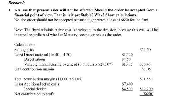 be impossible for the management accounting system to produce only information that