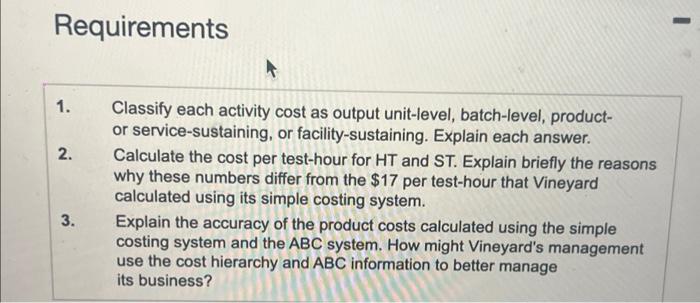 on materials and operates at capacity. Under its current simple costing system,