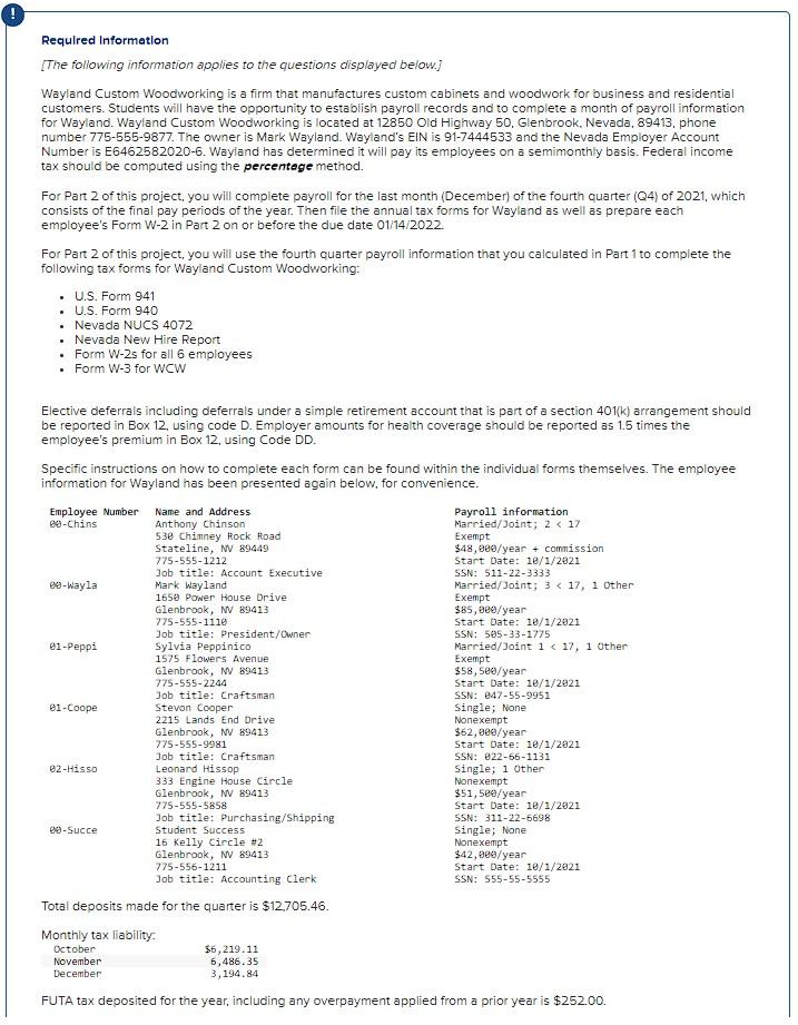 I need the red boxes fixed, please. Required Information [The following information