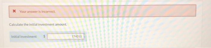 equipment. The existing equipment was purchased 5 years ago at a cost